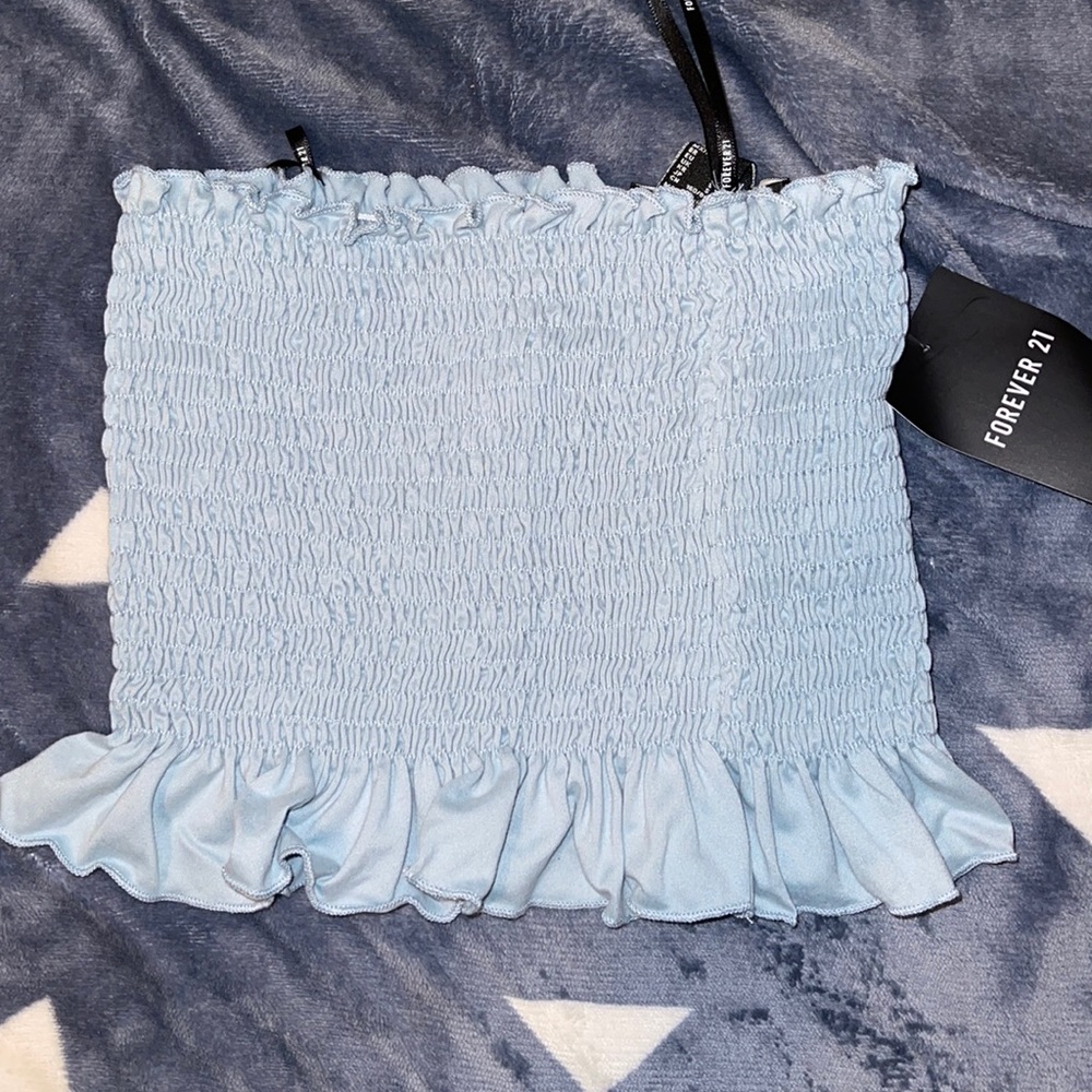 Blue tube top